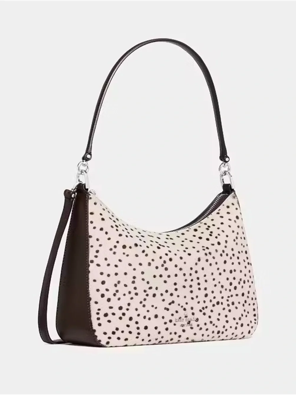 Kate Spade New York Margot Haircalf Medium Convertible Shoulder Bag,Natural NWT